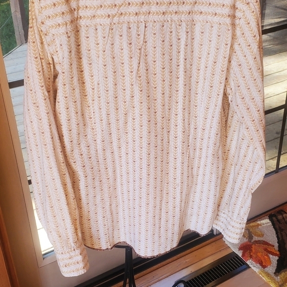 Rare Vintage Unisex Western Raw Edge Snap Down & Sleeve Sz. L Shirt - Picture 8 of 16